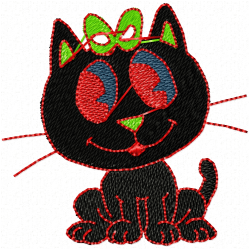 Cats Embroidery Design 1